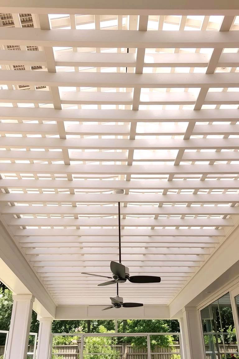 Elegant Lattice Ceiling - 24 patio ceiling ideas