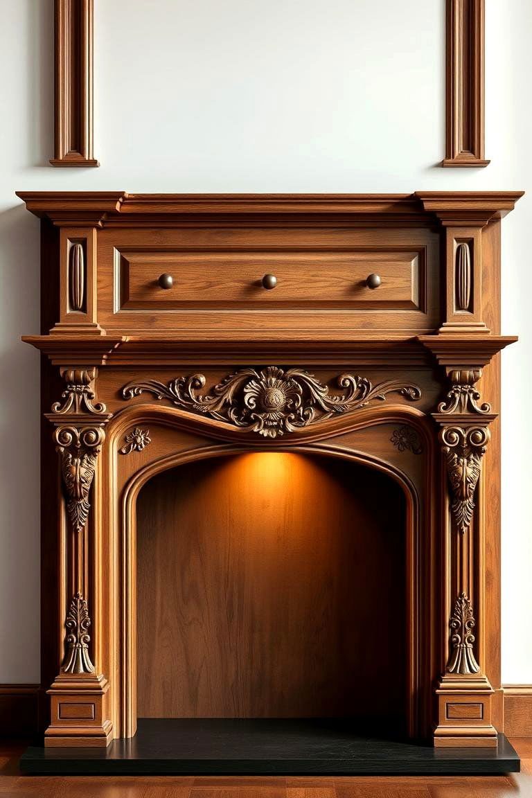 Elegant Mantel Design - 24 Traditional Fireplaces