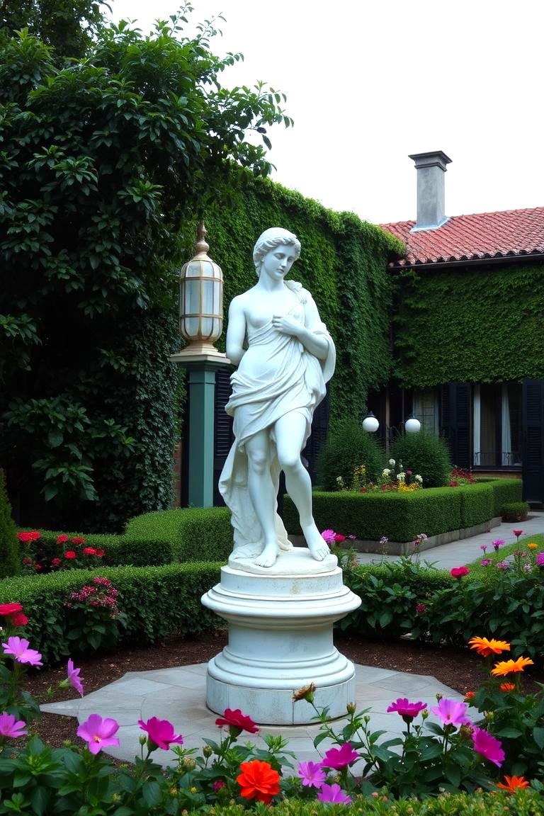Elegant Marble Statues and Sculptures - 24 Italian Garden Design Ideas