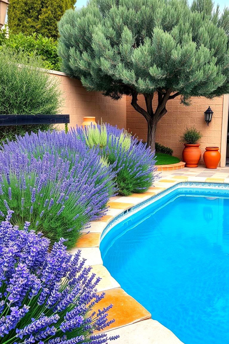 Elegant Mediterranean Escape - 24 Pool Landscaping Ideas