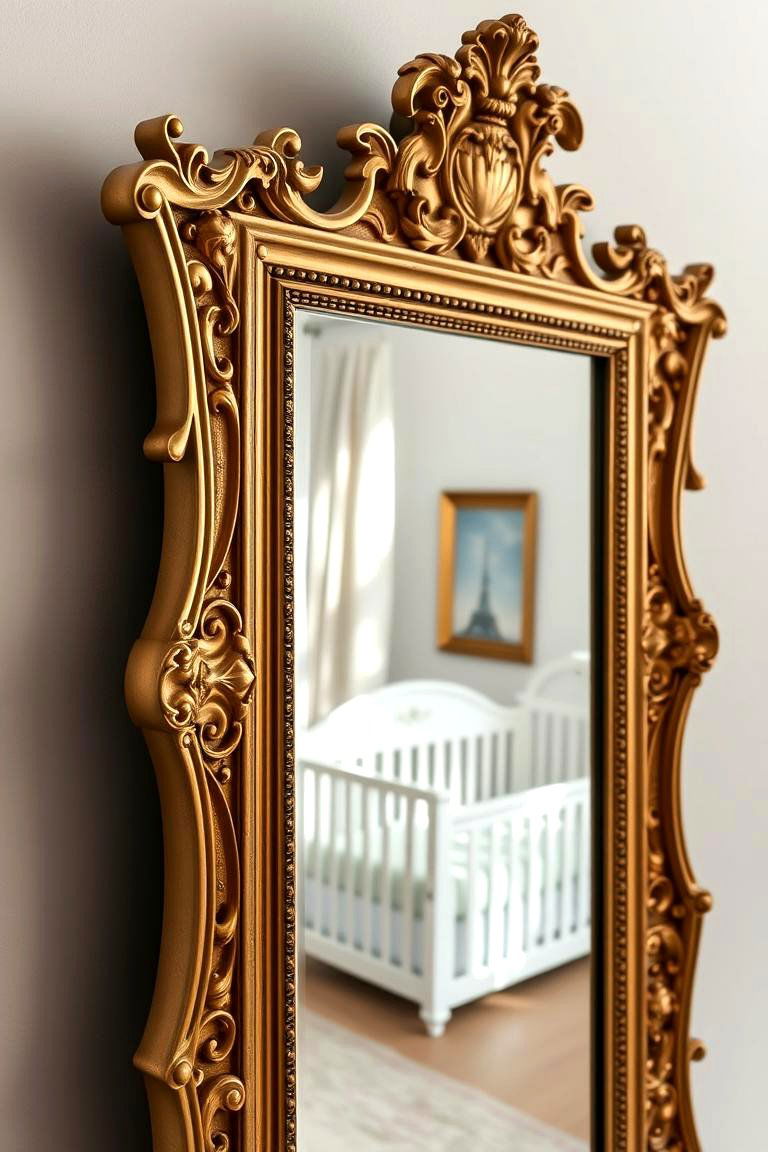 Elegant Mirror Design - 24 Princess Nursery Ideas