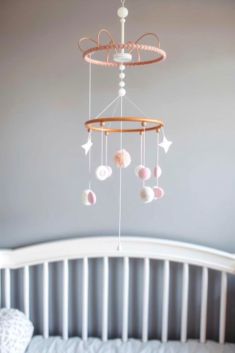 Elegant Mobile Decor - 24 Pink Nursery Ideas