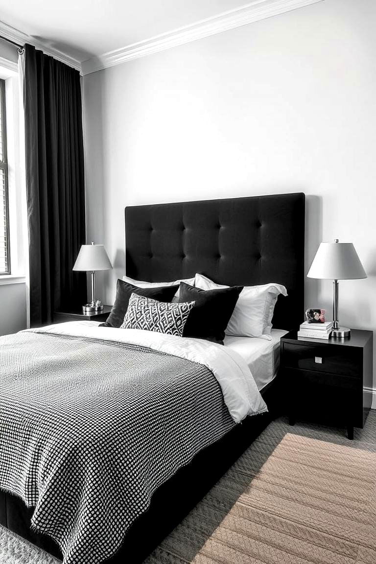 Elegant Monochrome Design - 24 Guest Bedroom Ideas