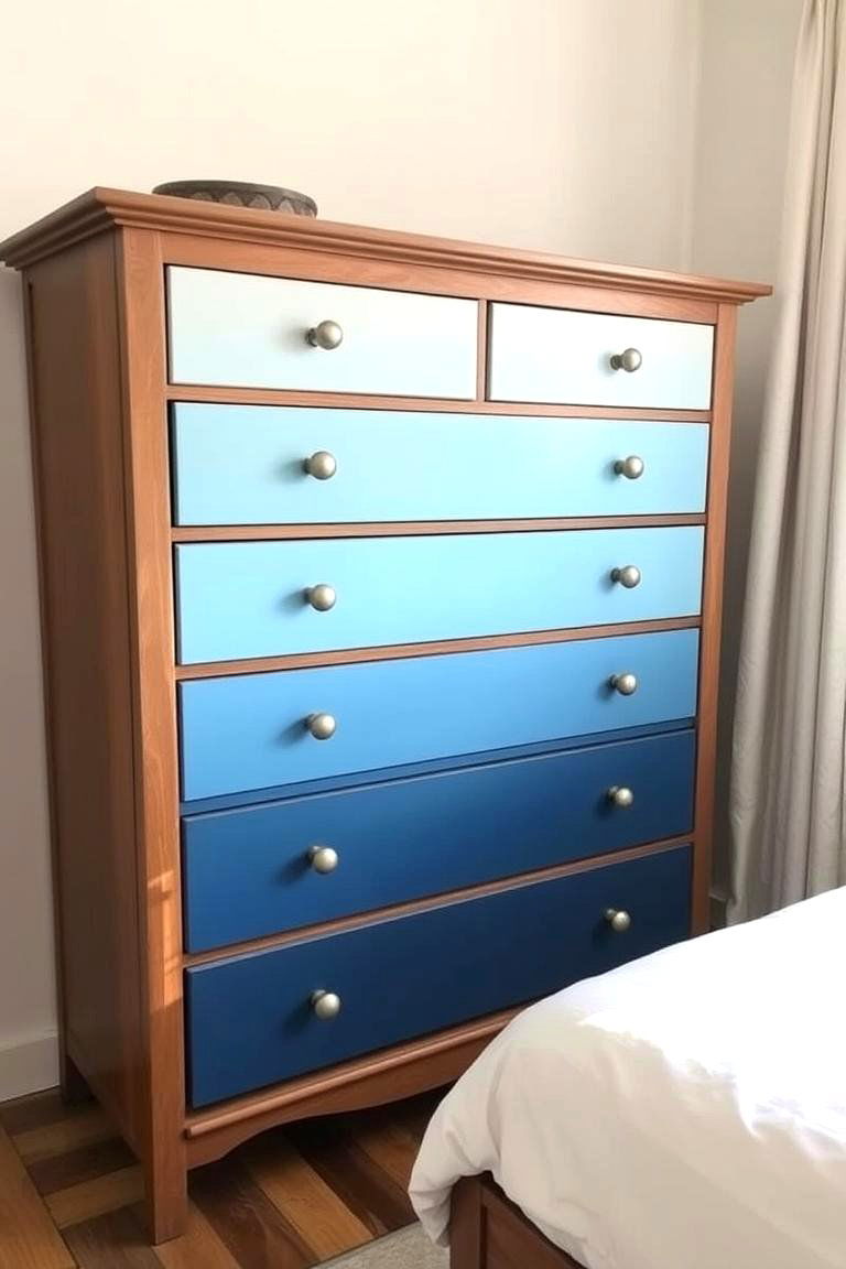Elegant Ombre Effect - 24 Painted Furniture Ideas