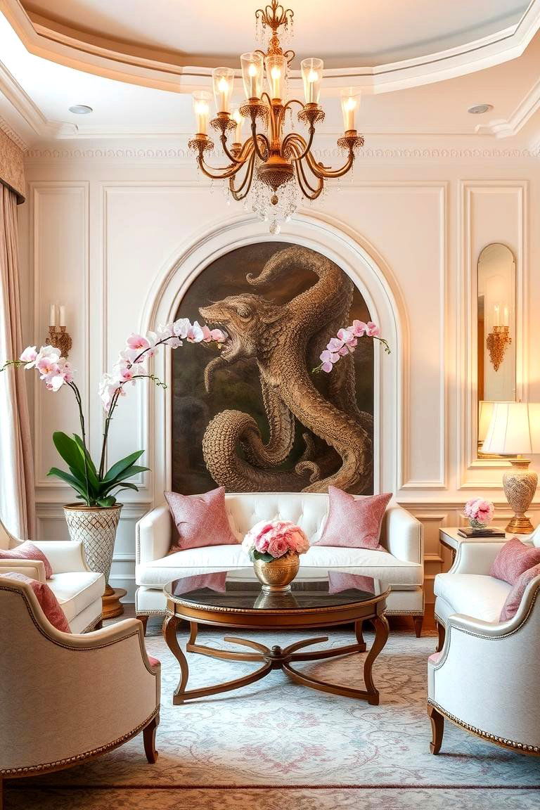 Elegant Orchid Touches - 24 Purple Living Room Ideas