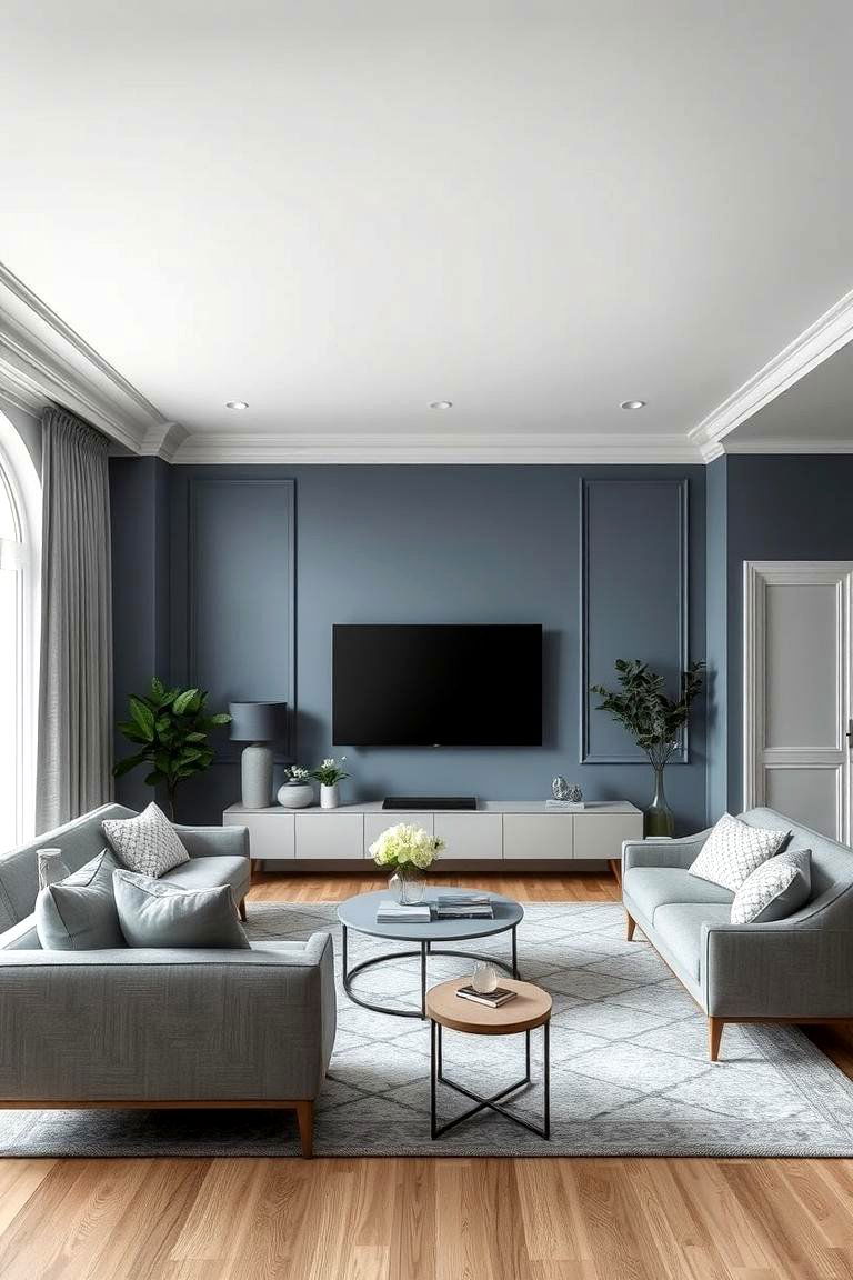 Elegant Overcast - 24 Blue-gray Paint Colors