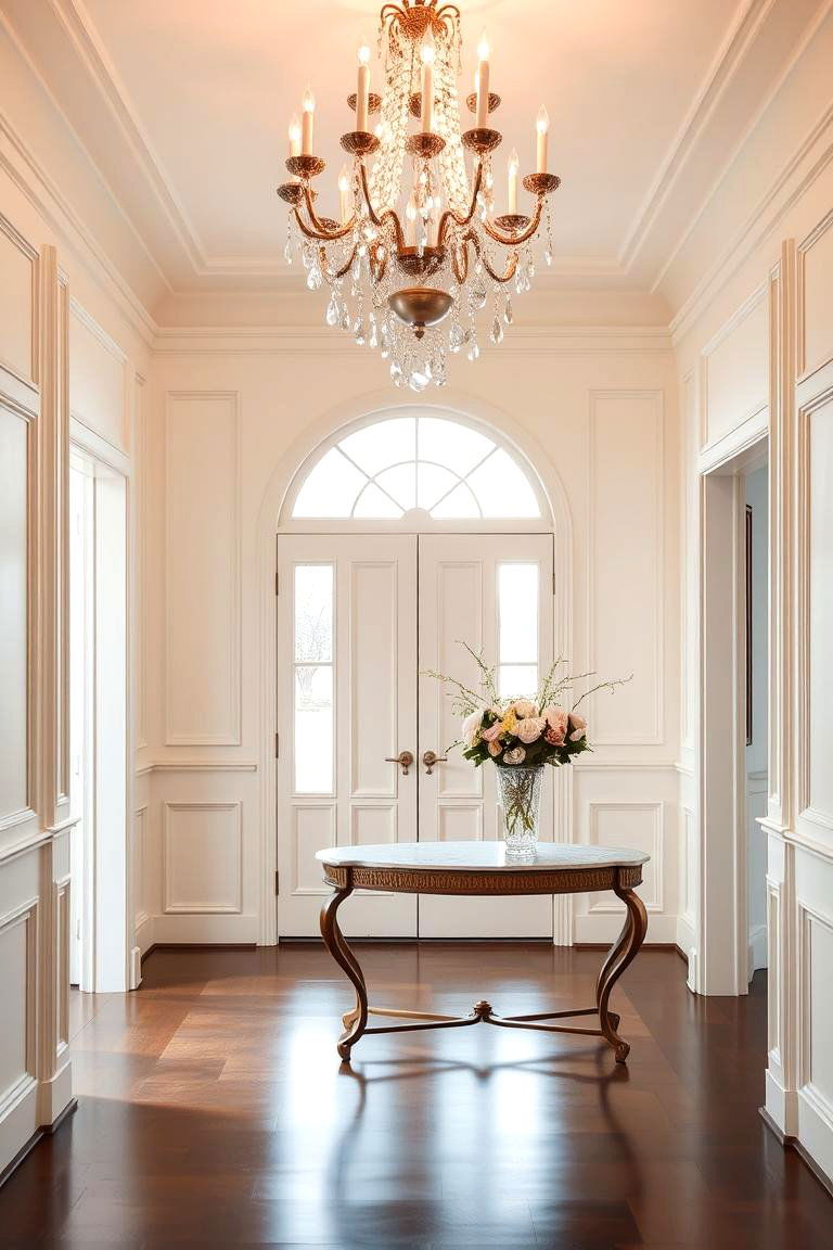 Elegant Raised Panel Wainscoting - 24 Wainscoting Entryway Ideas