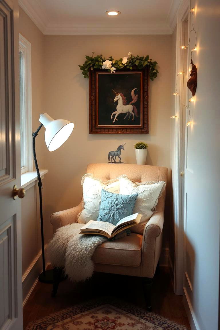 Elegant Reading Nook - 24 Unicorn Bedroom Ideas