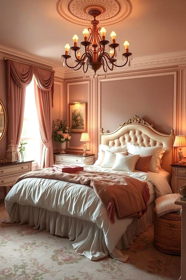 Elegant Rose Retreat - 24 Pink Bedroom Ideas