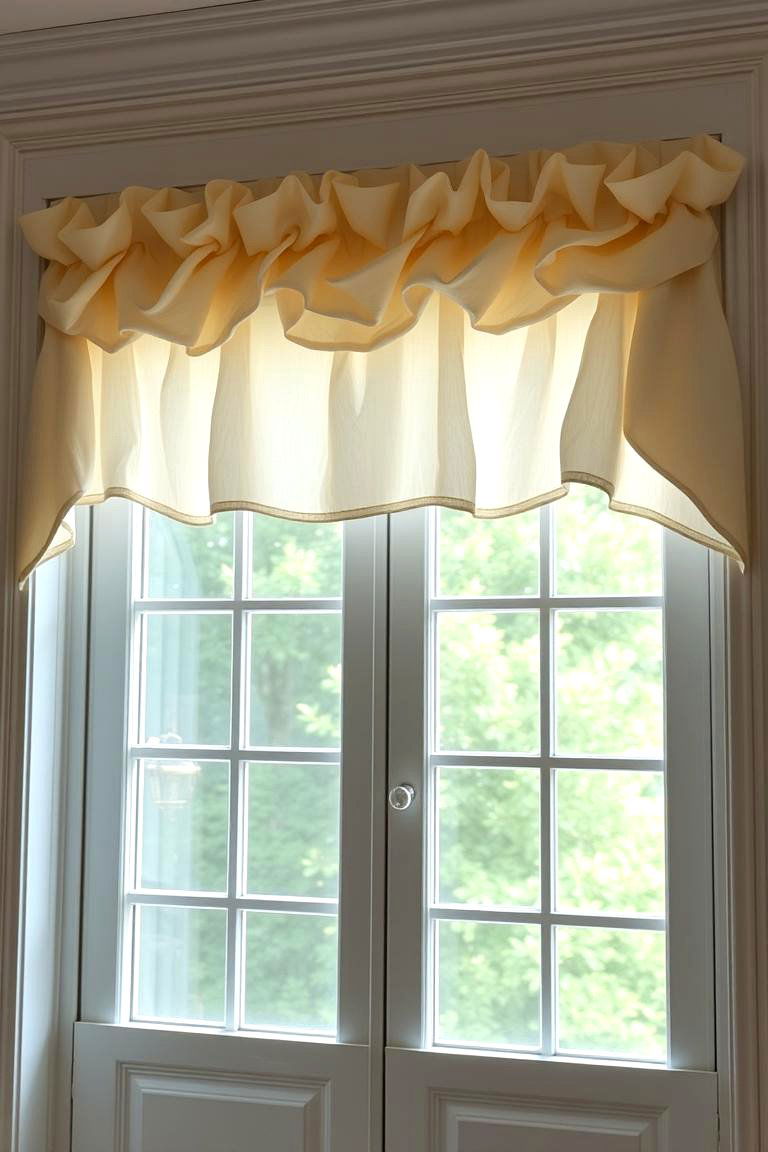 Elegant Ruffled Valance - 24 Window Valance Ideas