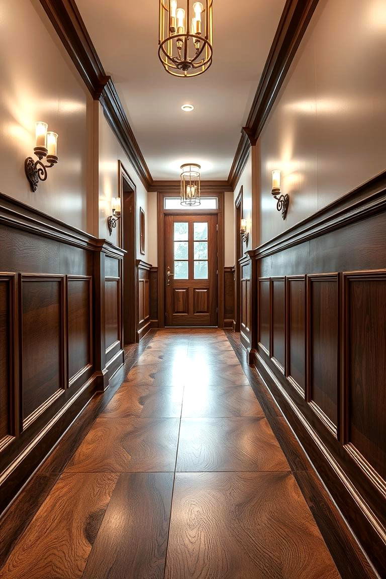 Elegant Rustic Inlays - 24 Rustic Wainscoting Ideas