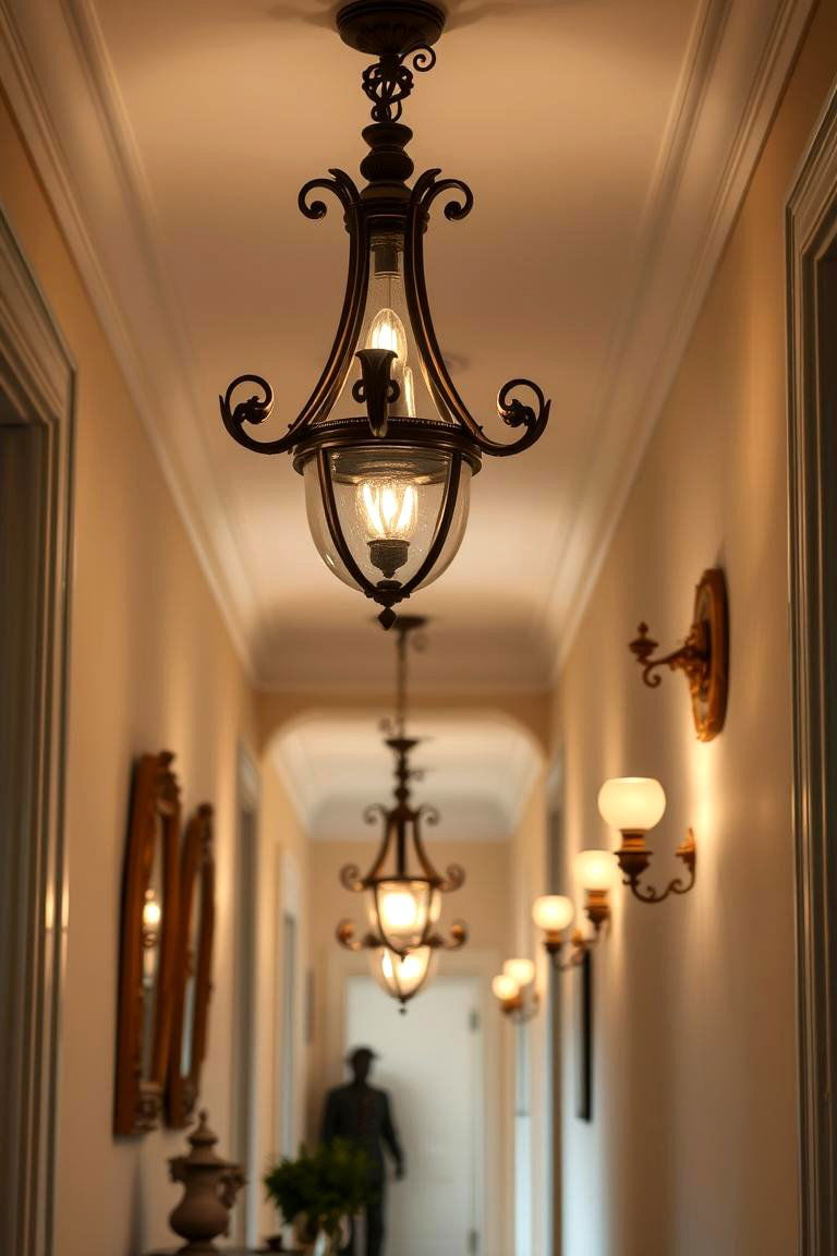 Elegant Sconce Lighting - 24 Victorian Hallway Ideas