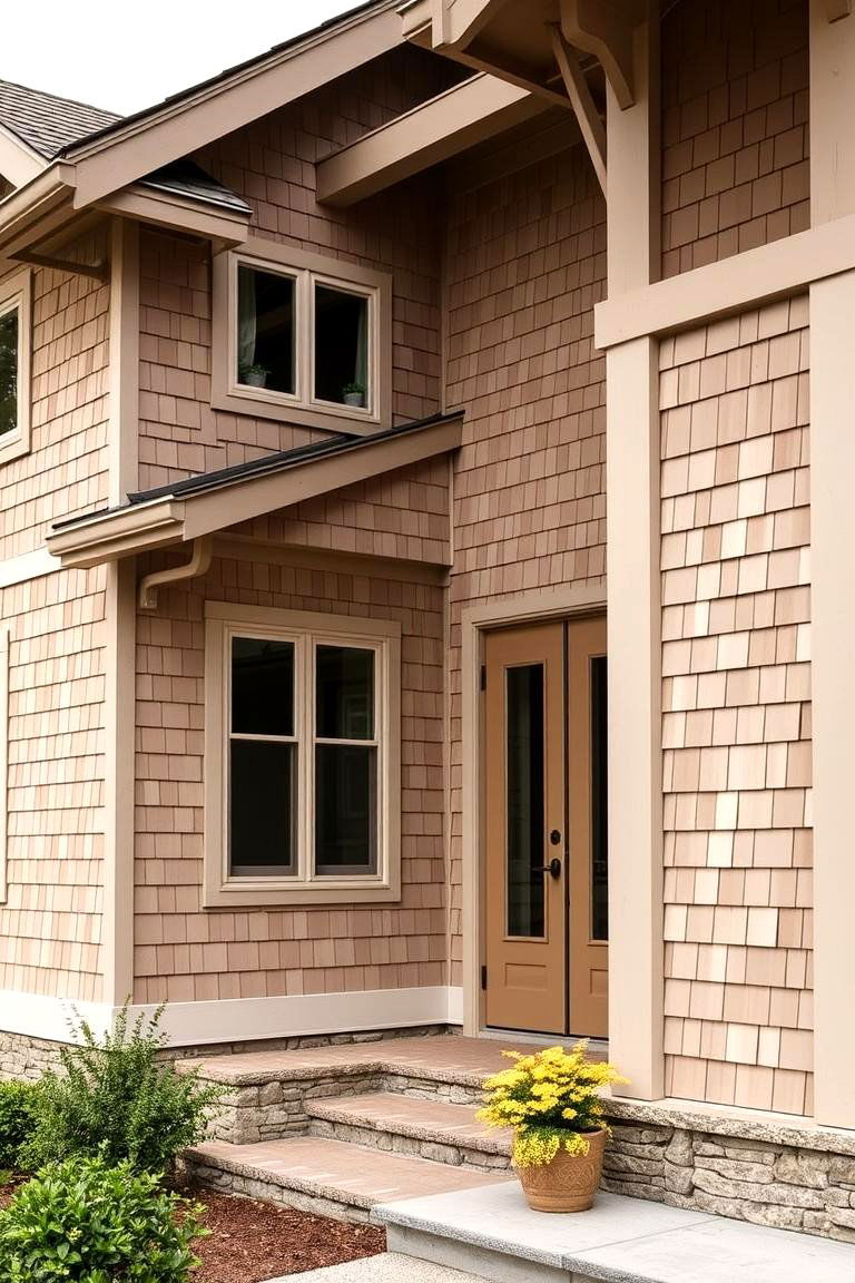 Elegant Shingle Siding - 24 Craftsman Style House Exterior Ideas