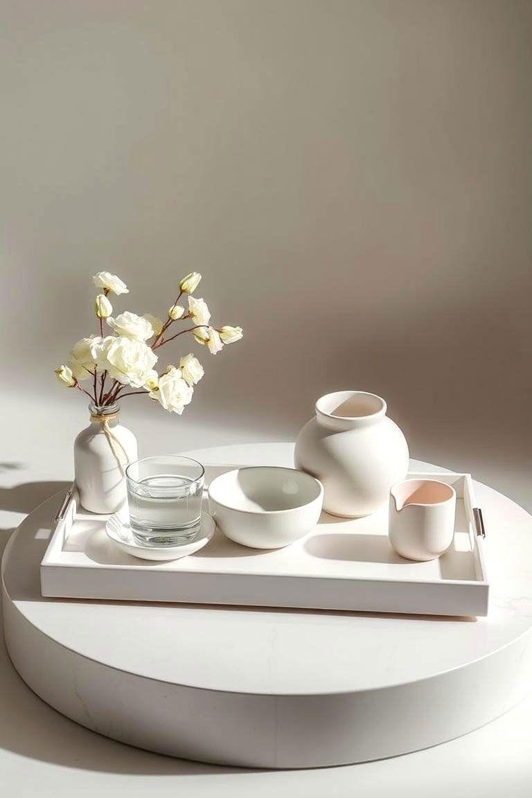 Elegant Simplicity Tray - 24 Tray Decor Ideas