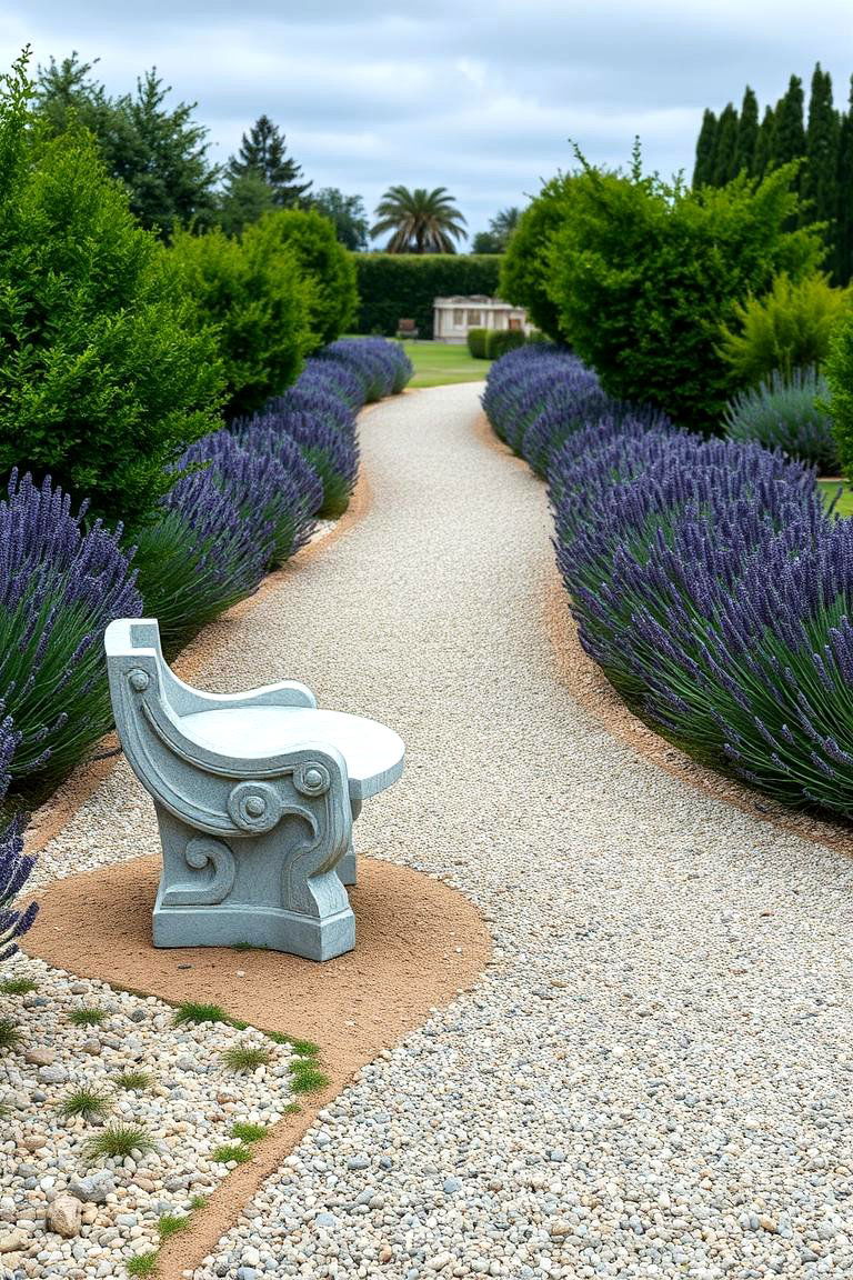 Elegant Stone Benches - 24 Garden Seating Ideas