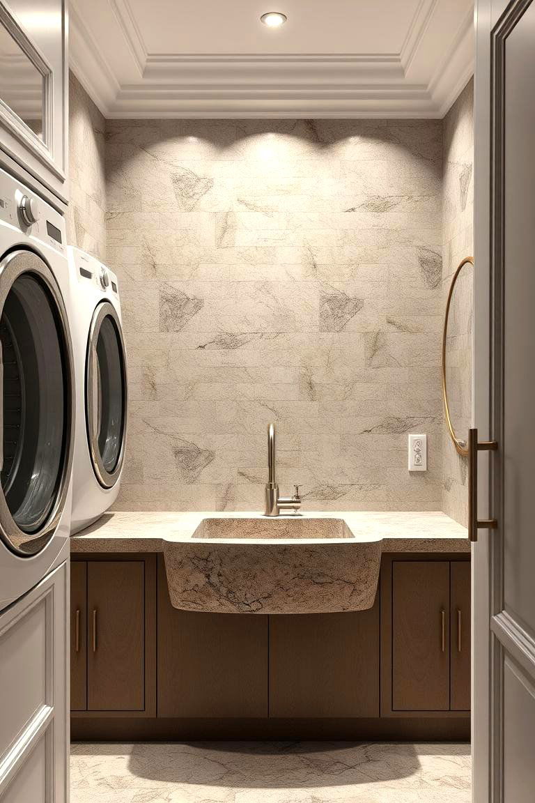 Elegant Stone Composite - 24 Laundry Room Sink Ideas