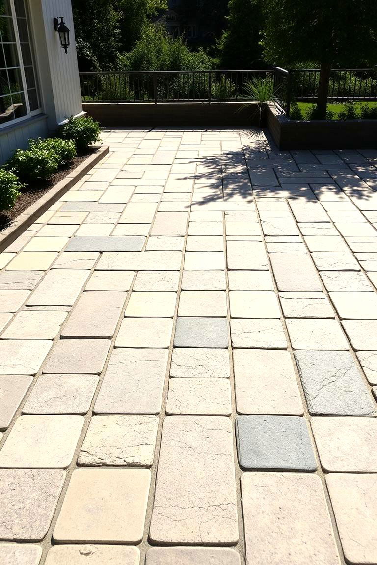 Elegant Stone Patio Flooring - 24 Stone Exterior Home Ideas