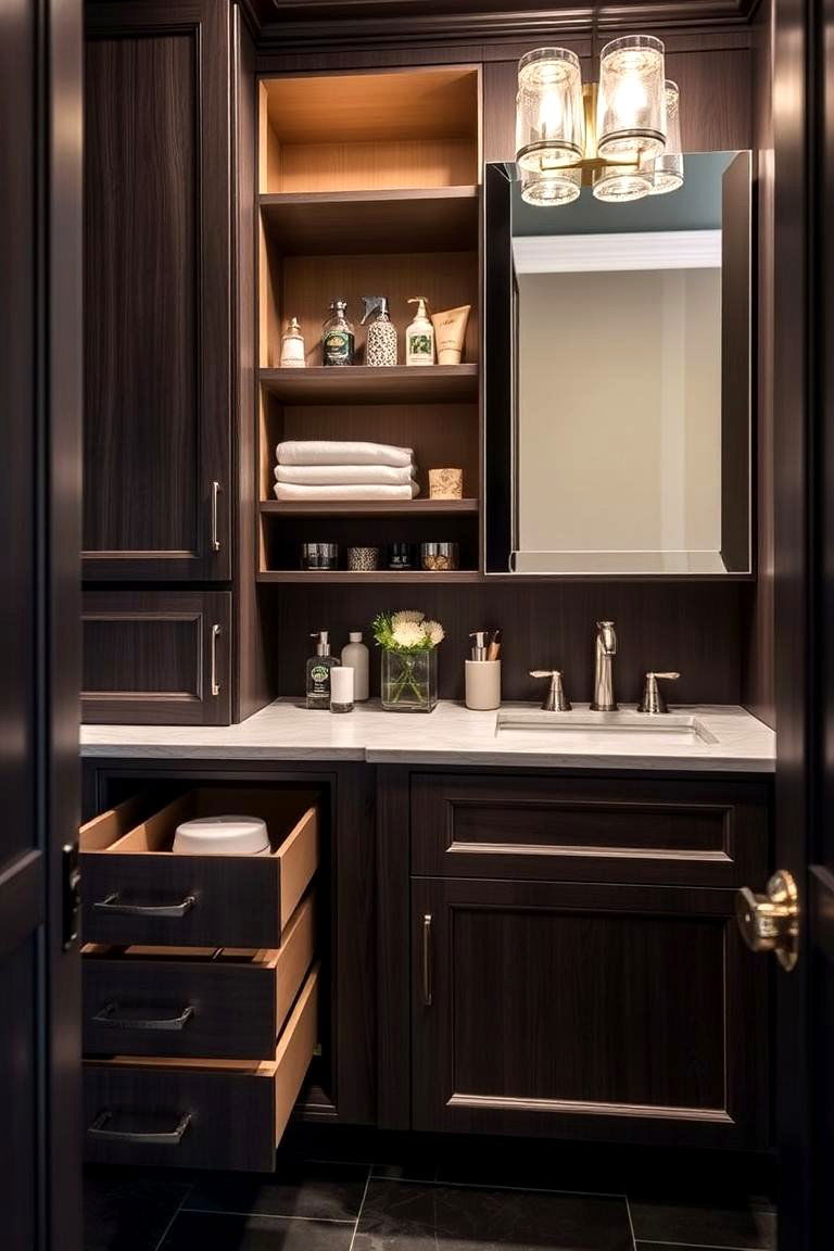 Elegant Storage Solutions - 24 luxury bathroom ideas