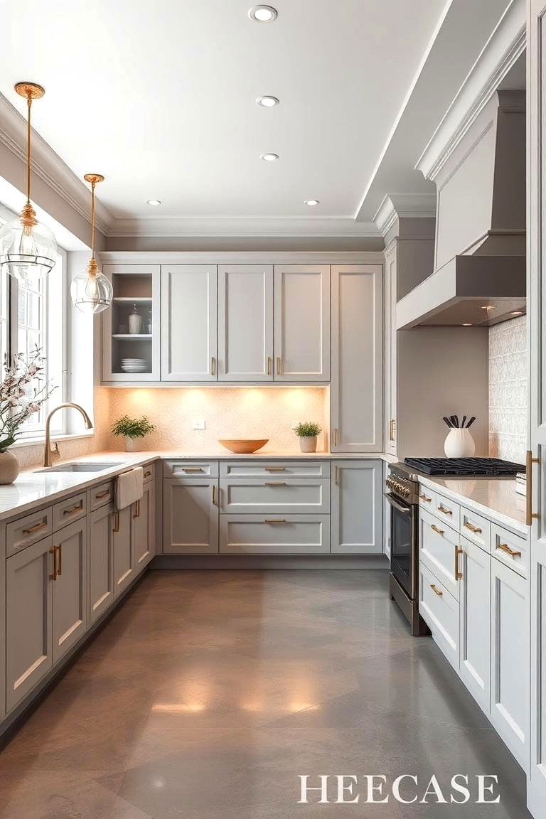 Elegant Subtle Sophistication - 24 Kitchens With Grey Floors