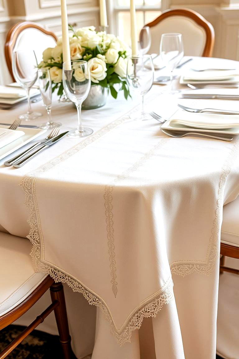 Elegant Table Runners - 24 Wedding Table Decoration Ideas
