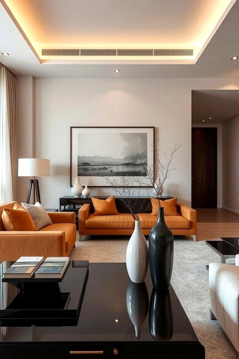 Elegant Tan Accents - 24 Tan Living Room Ideas