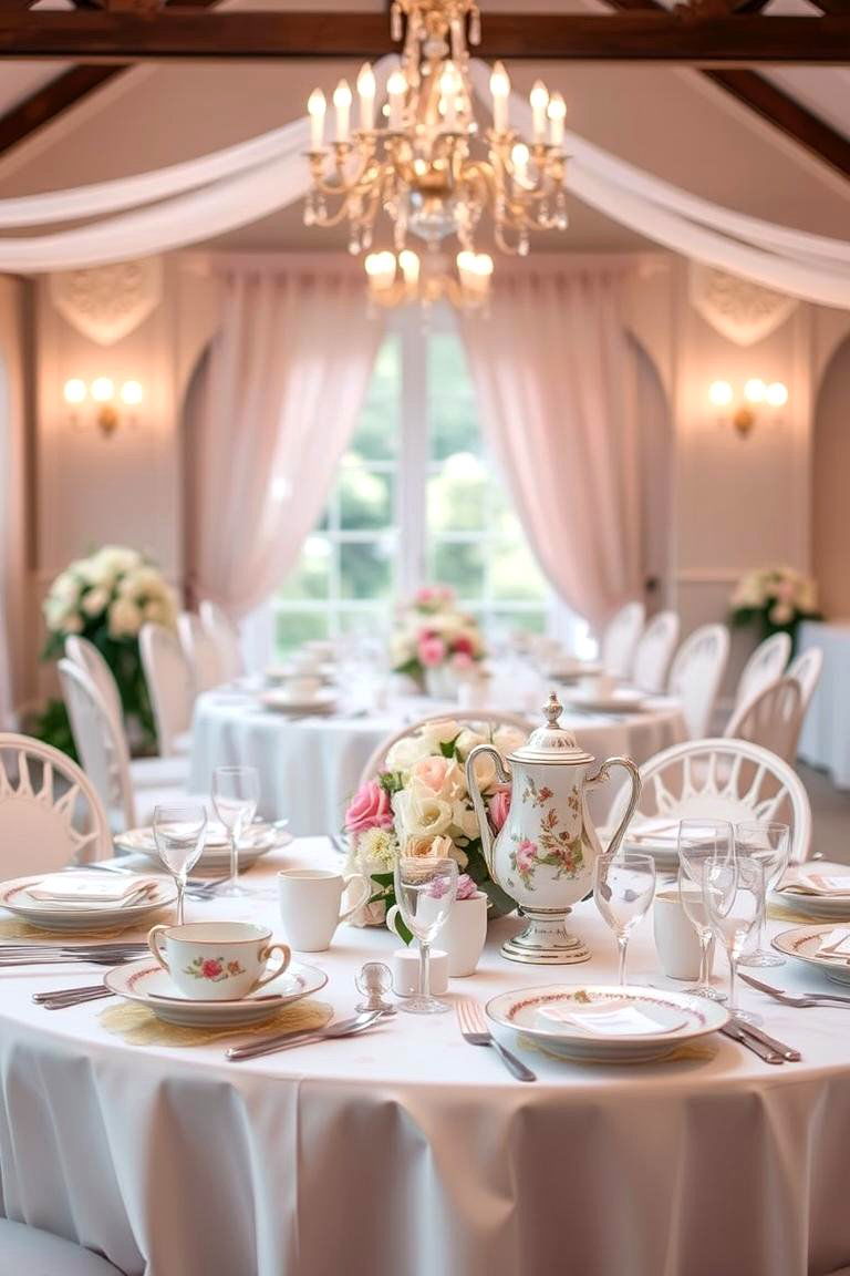 Elegant Tea Party Wedding - 24 Spring Wedding Ideas
