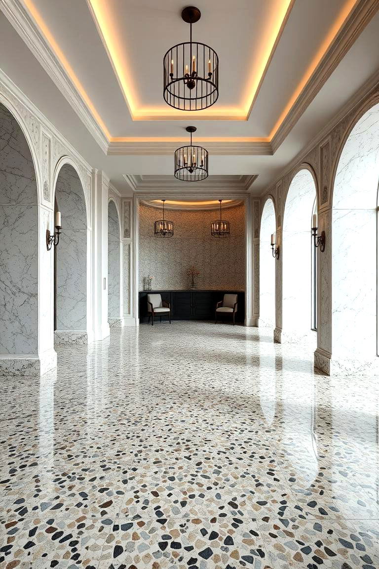 Elegant Terrazzo Style - 24 Man Cave Flooring Ideas