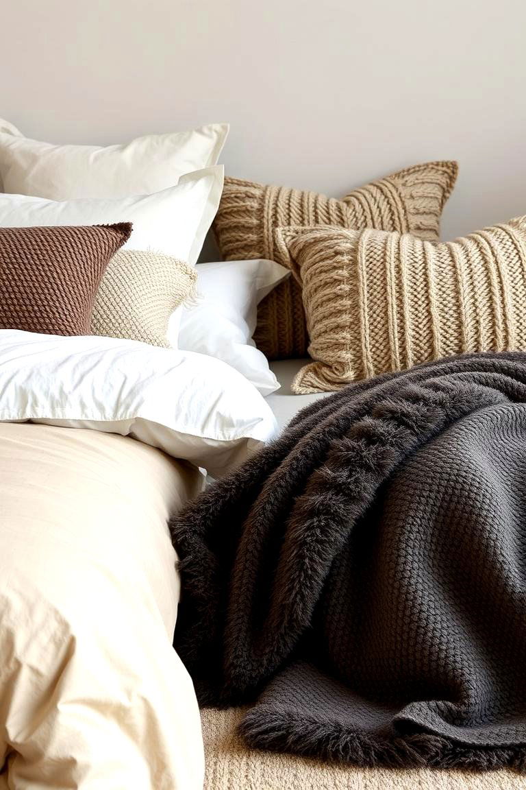 Elegant Textural Layers - 24 Pottery Barn Bedroom Ideas