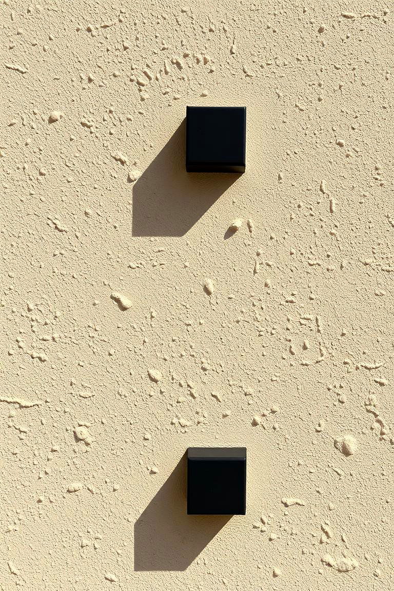 Elegant Textured Stucco Finish - 24 beige and black house exterior ideas