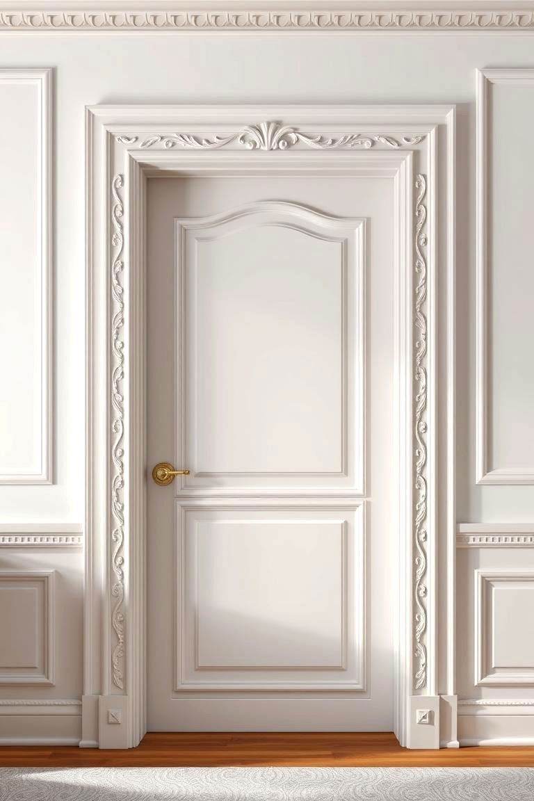 Elegant Trim and Molding for a Refined Look - 24 Bedroom Door Decorating Ideas