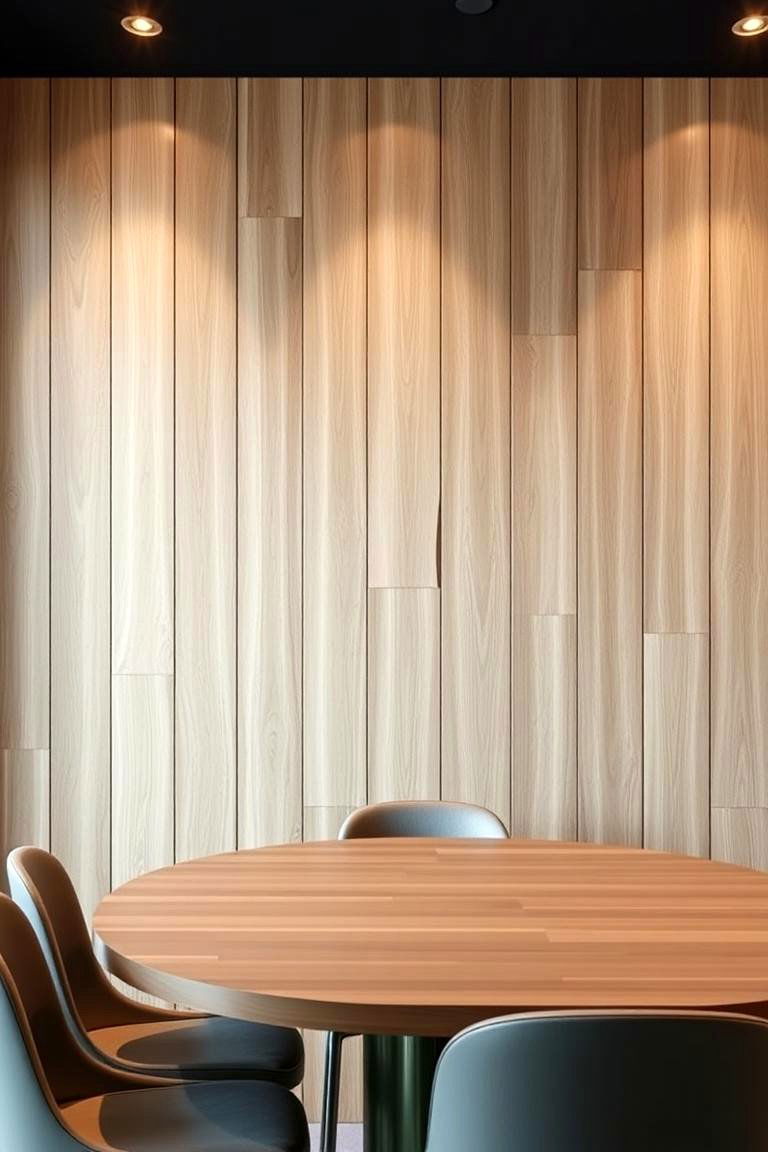 Elegant Vertical Planks - 24 Wood Accent Wall Ideas