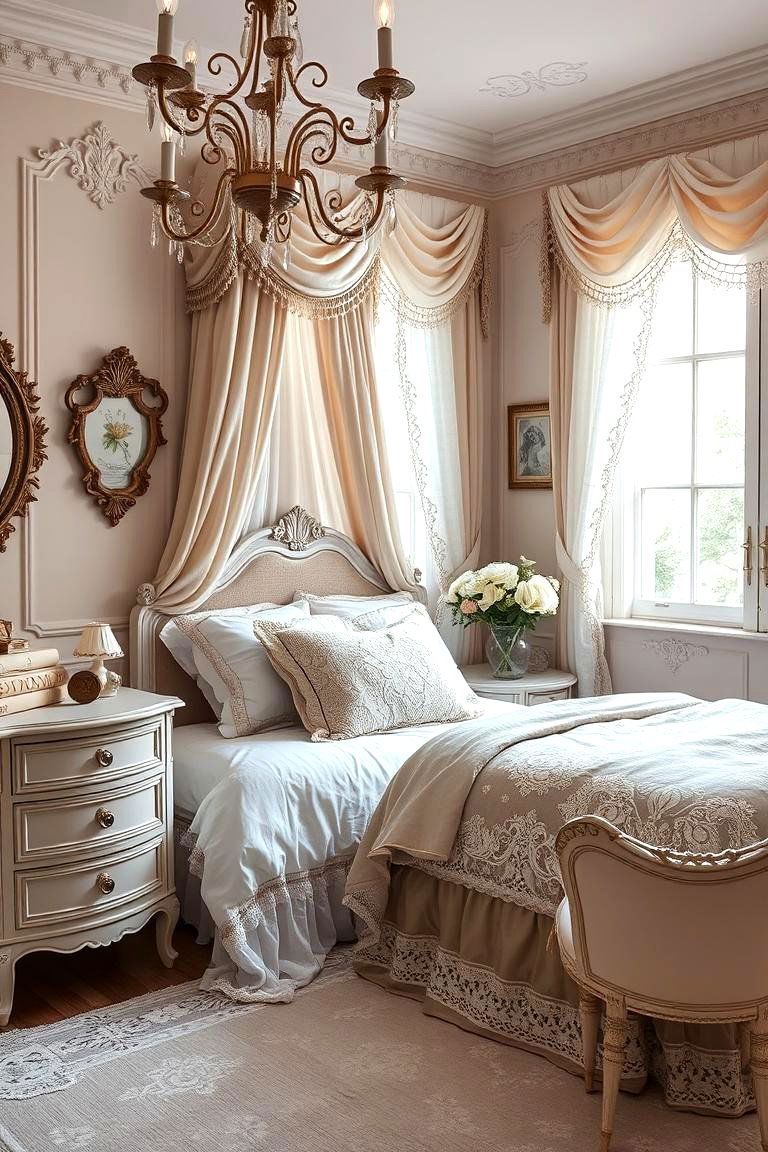 Elegant Vintage Charm - 24 Teen Girl Bedroom Ideas