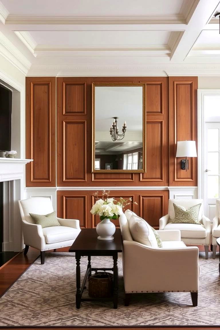 Elegant Wainscoting Designs - 24 Farmhouse Living Room Ideas