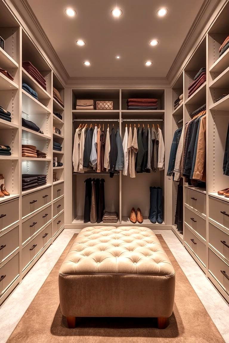 Elegant Walk In Closet - 24 Dressing Room Ideas