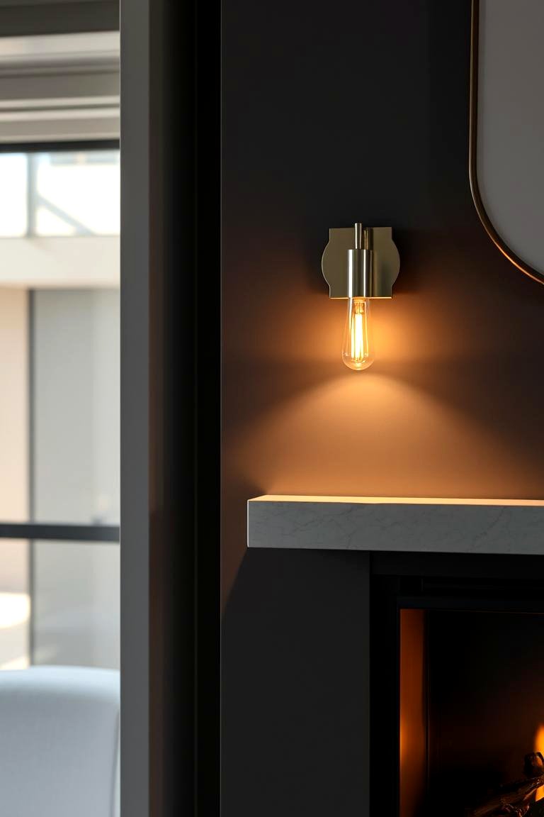 Elegant Wall Mounted Sconce - 24 Fireplace Sconces Ideas