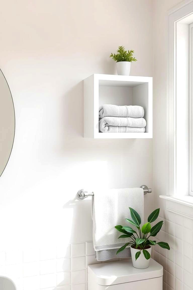 Elegant Wall Mounted Shelves - 24 Towel Storage Ideas