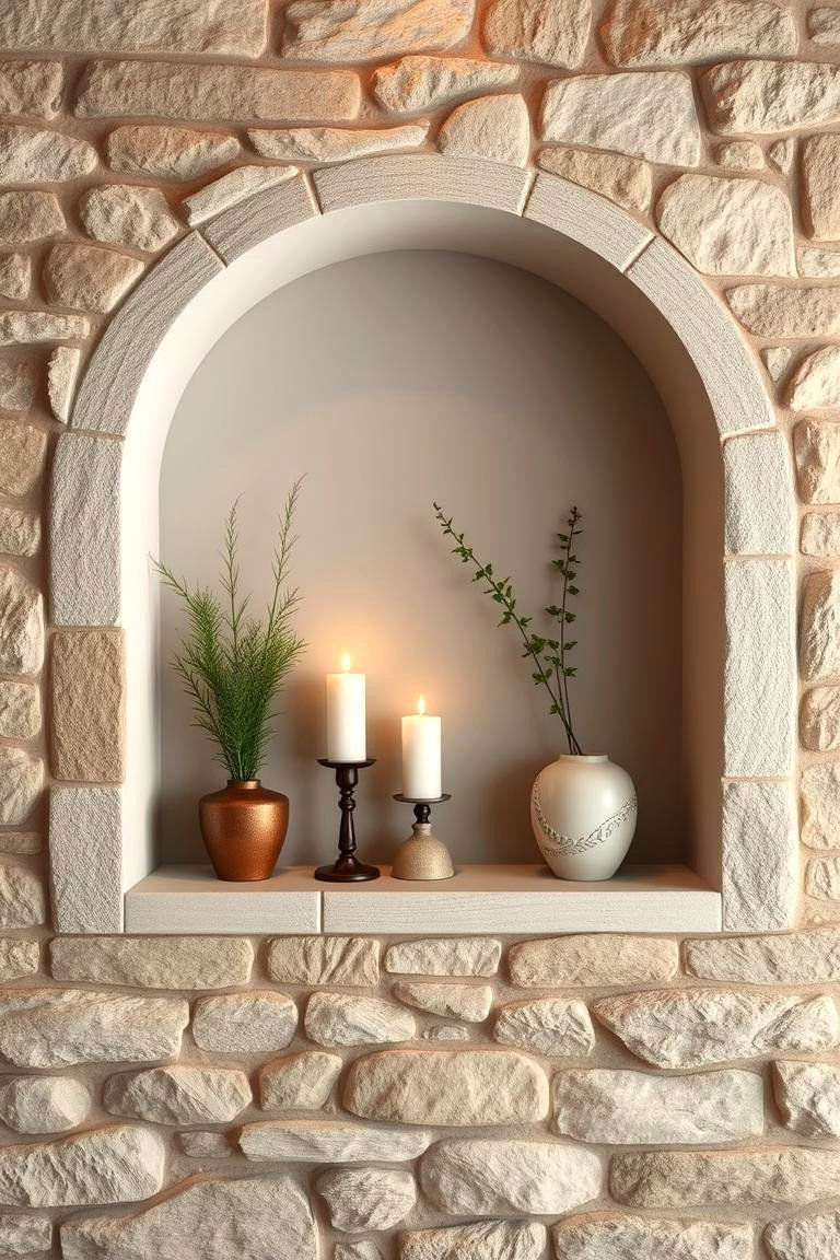 Elegant Wall Niches - 24 Spanish Style Bathroom Ideas