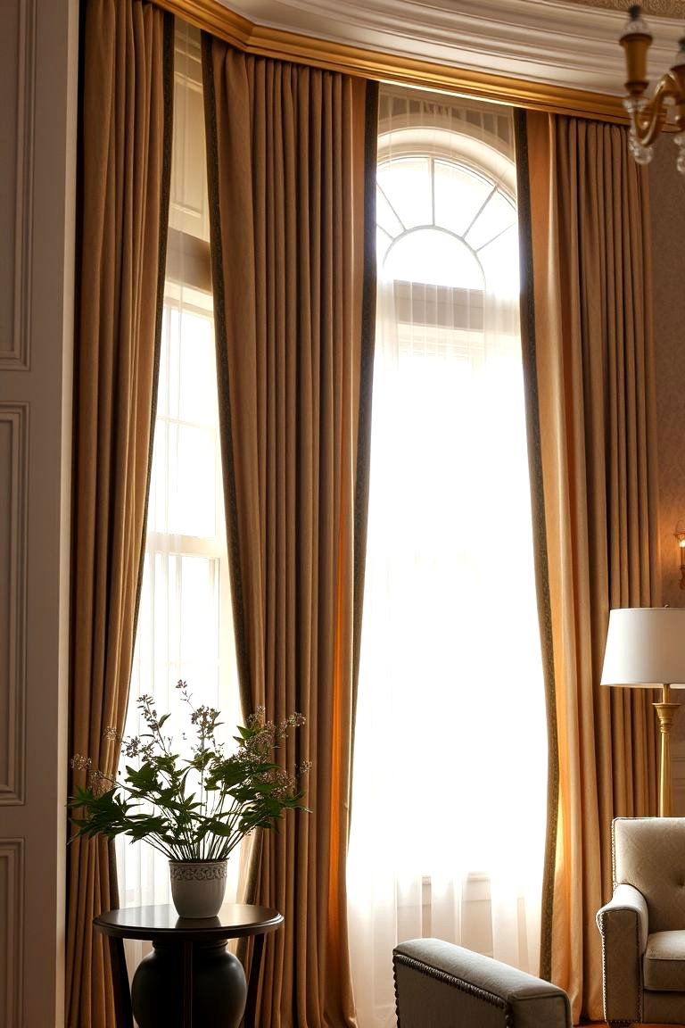 Elegant Window Treatments - 24 Ralph Lauren Living Room Ideas