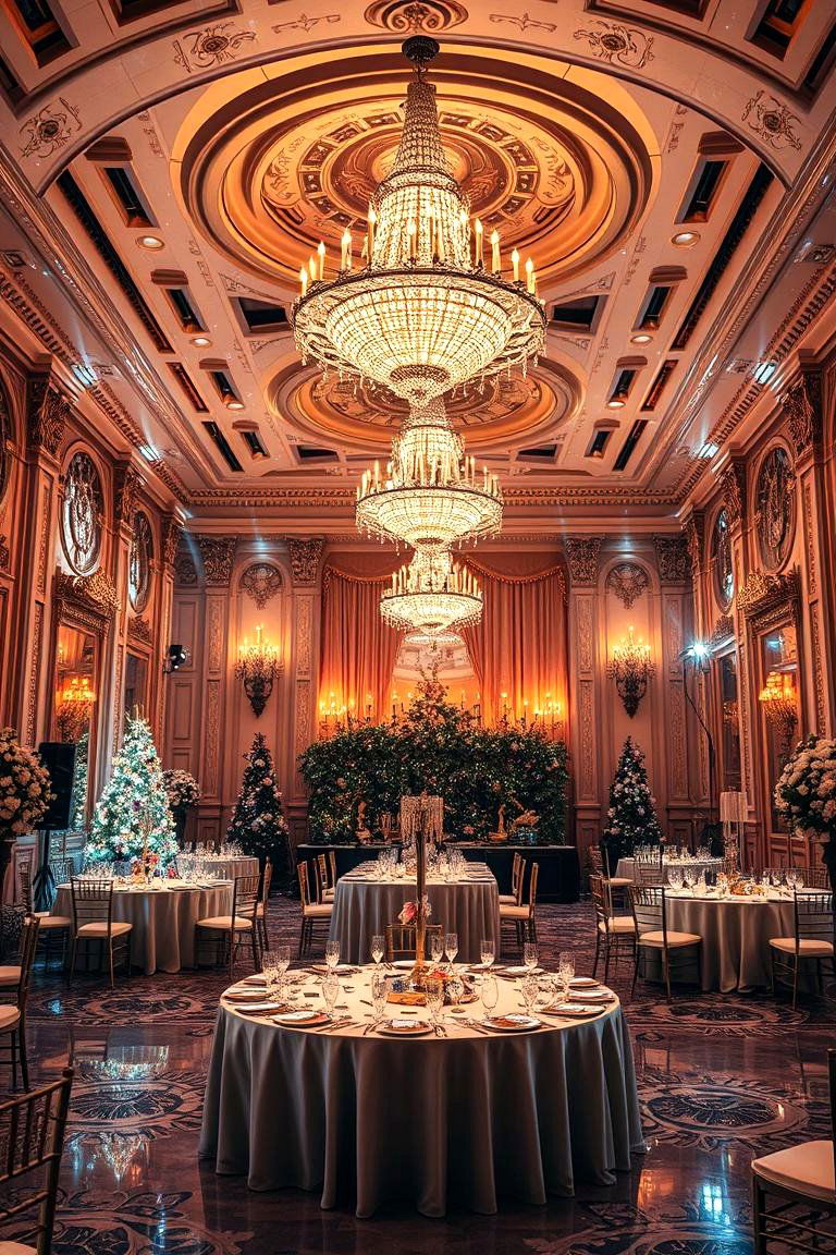 Elegant Winter Ball with Glamour - 24 Winter Wedding Ideas