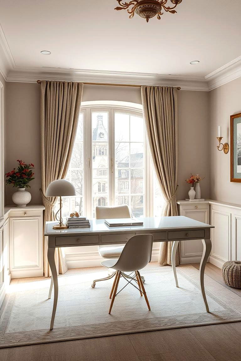 Elegant Workspace Retreat - 24 Desk in Front of Window Ideas