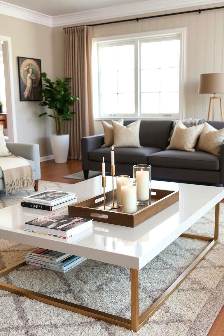 Elevate Style with Thoughtful Coffee Table Styling - 24 Large Living Room Ideas