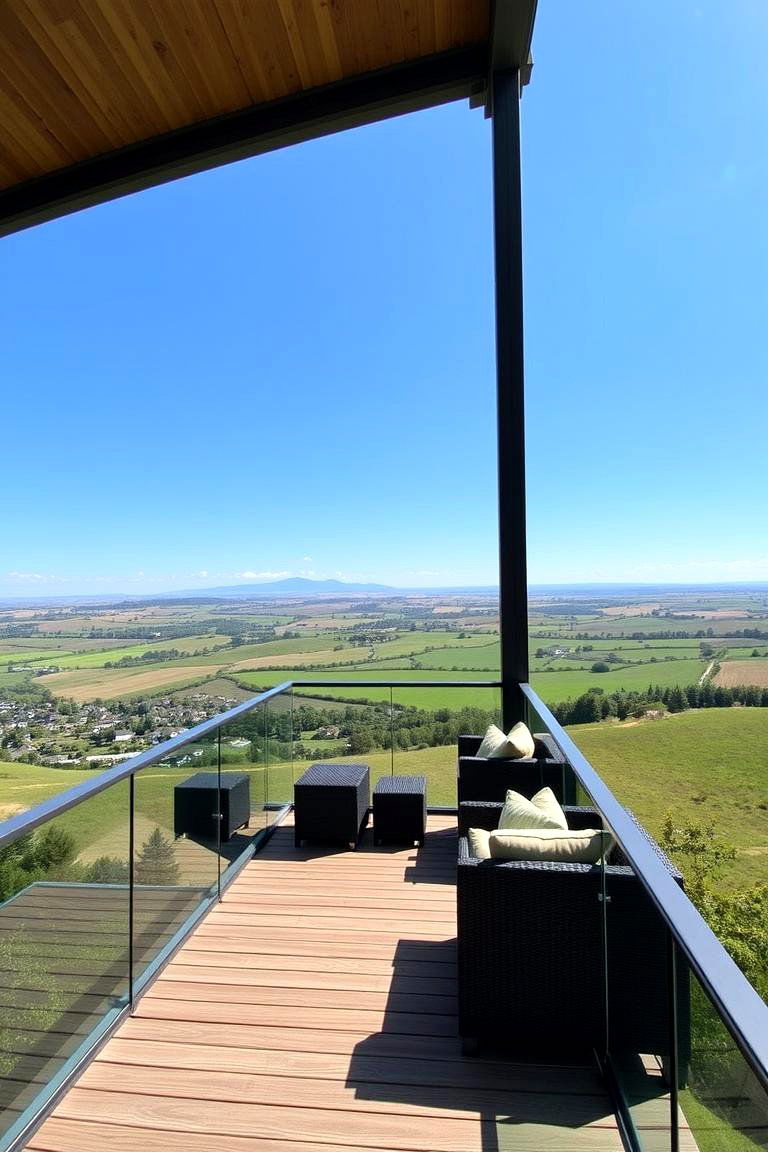 Elevated Deck with a View - 24 Front Porch Deck Ideas