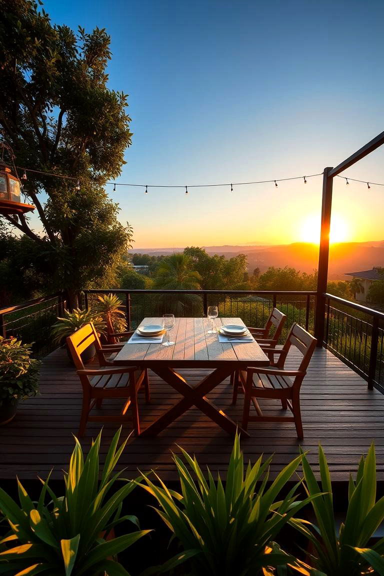 Elevated Dining Platform - 24 Platform Deck Ideas