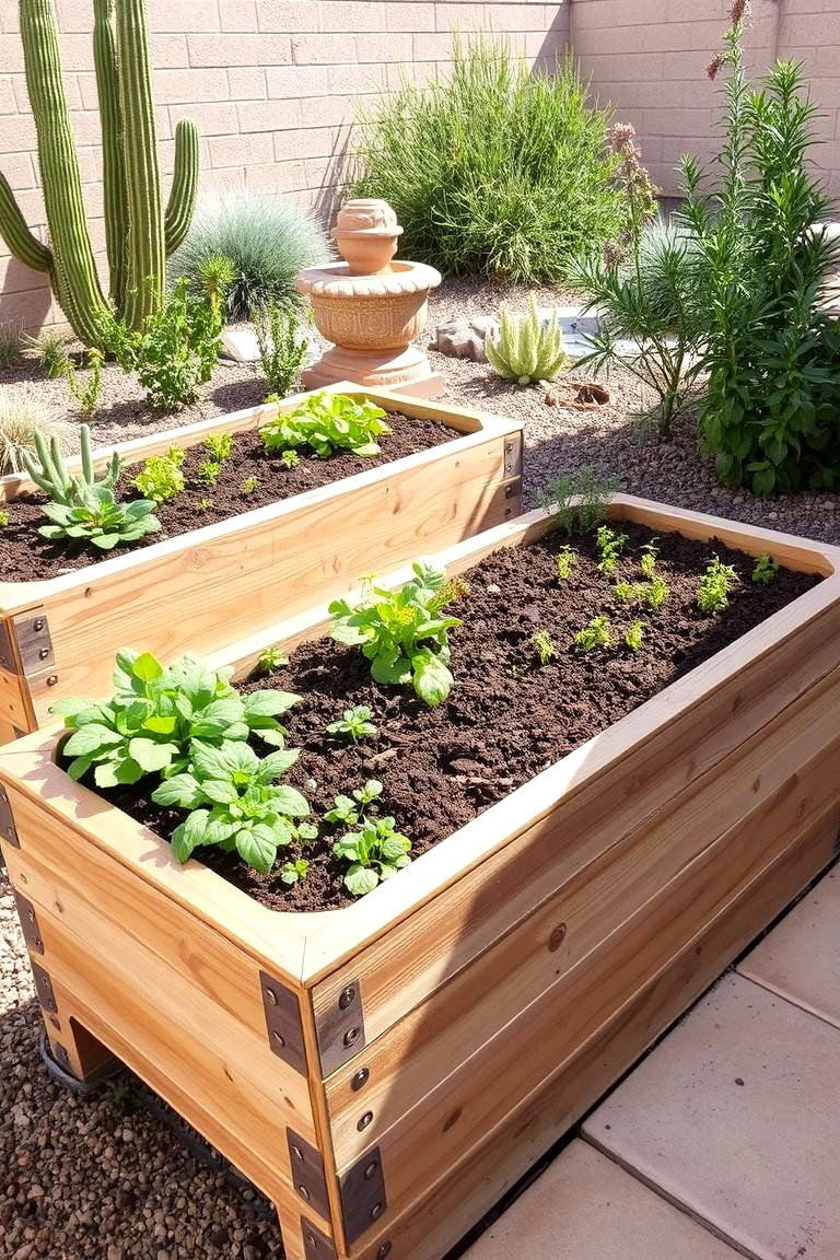 Elevated Garden Beds - 24 Arizona Backyard Ideas
