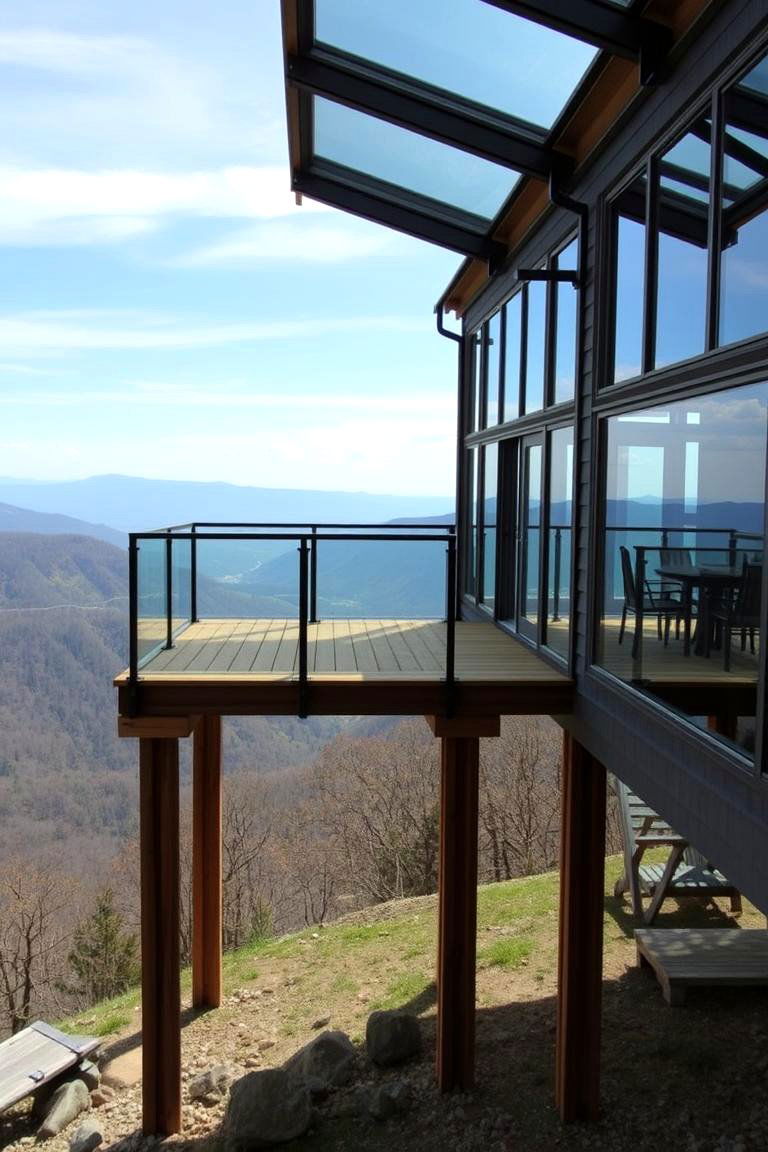 Elevated Glass Porch - 24 Glass Porch Design Ideas