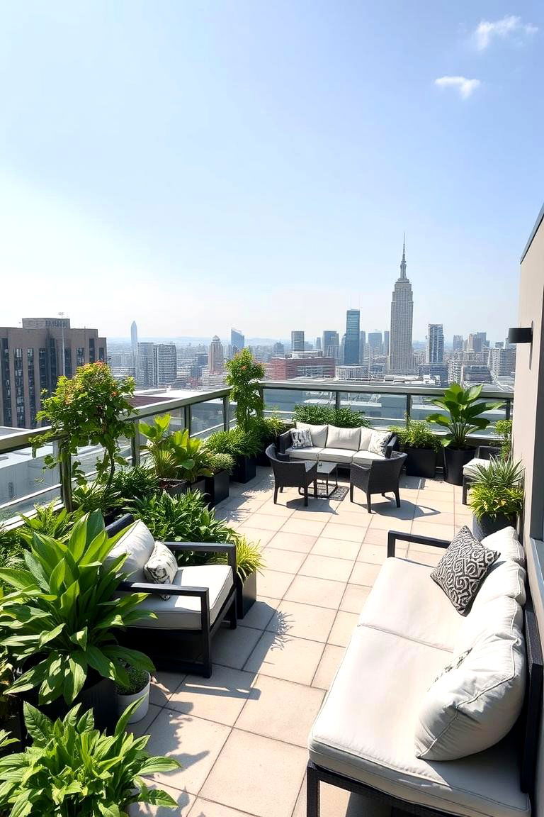 Elevated Rooftop Garden Patio - 24 Large Backyard Ideas