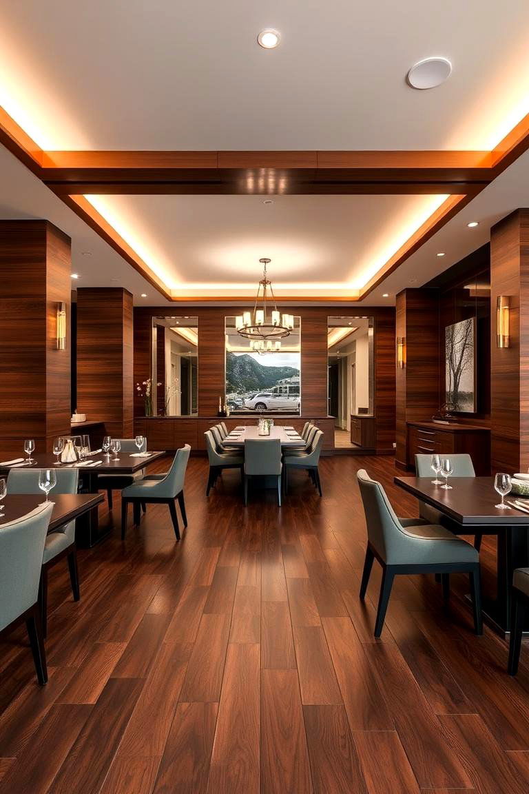 Elevated Room Sophistication - 24 Dark Walnut Floors for Rooms