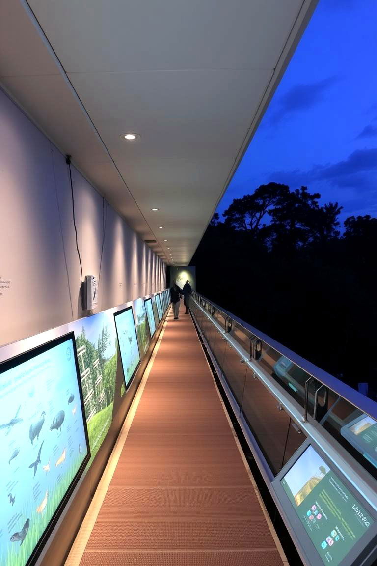 Elevated Walkway with Interactive Exhibits - 24 Elevated Walkway Ideas