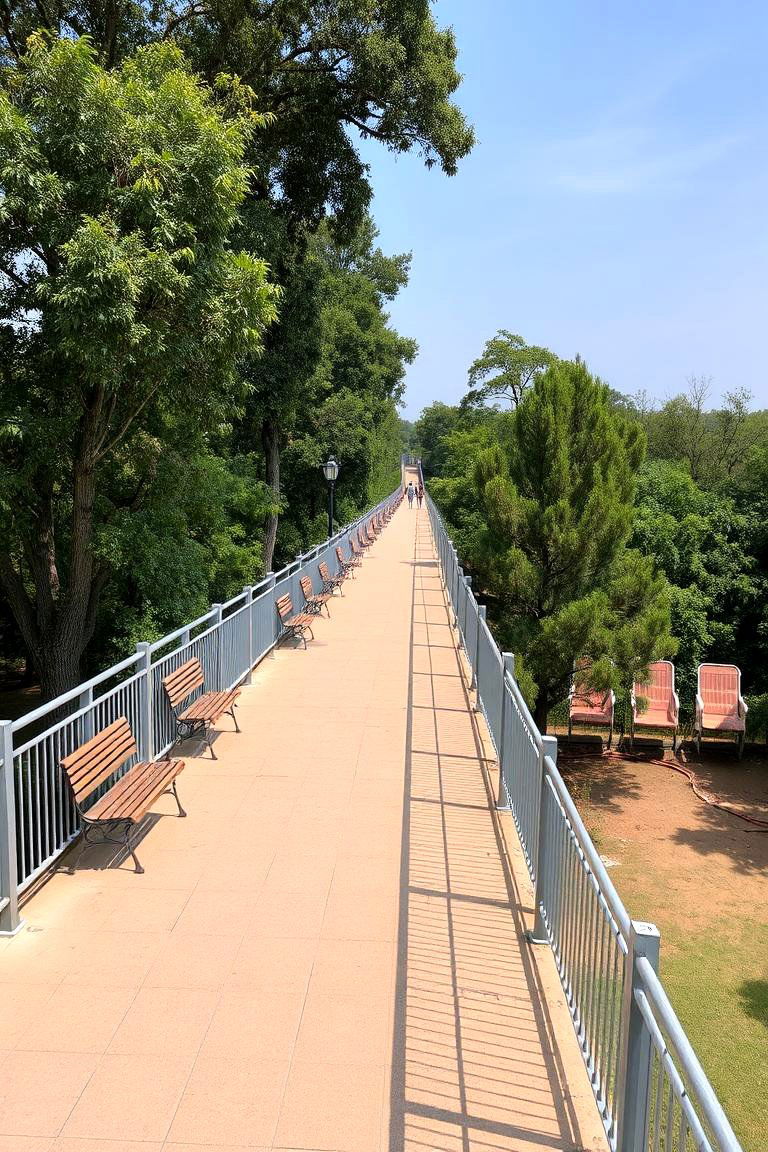 Elevated Walkway with Rest Stops - 24 Elevated Walkway Ideas