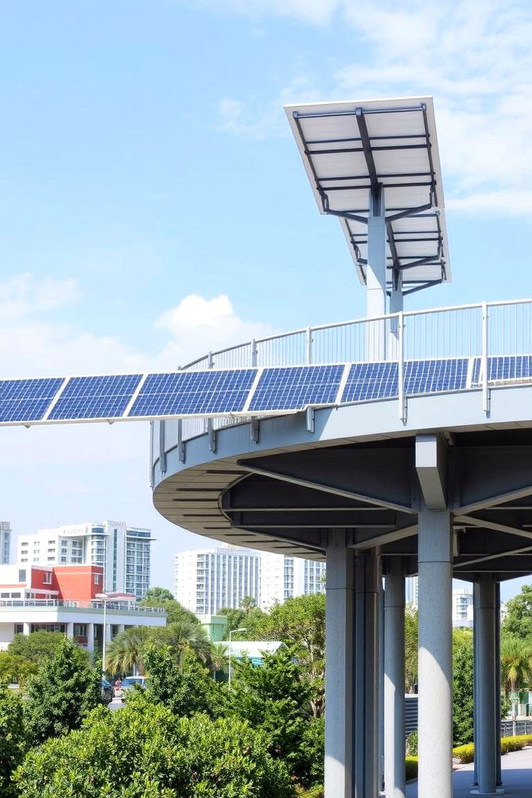 Elevated Walkway with Solar Panels - 24 Elevated Walkway Ideas